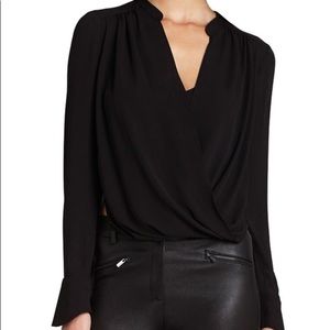 BcbgMAXAZRIA Jaklyn drape blouse